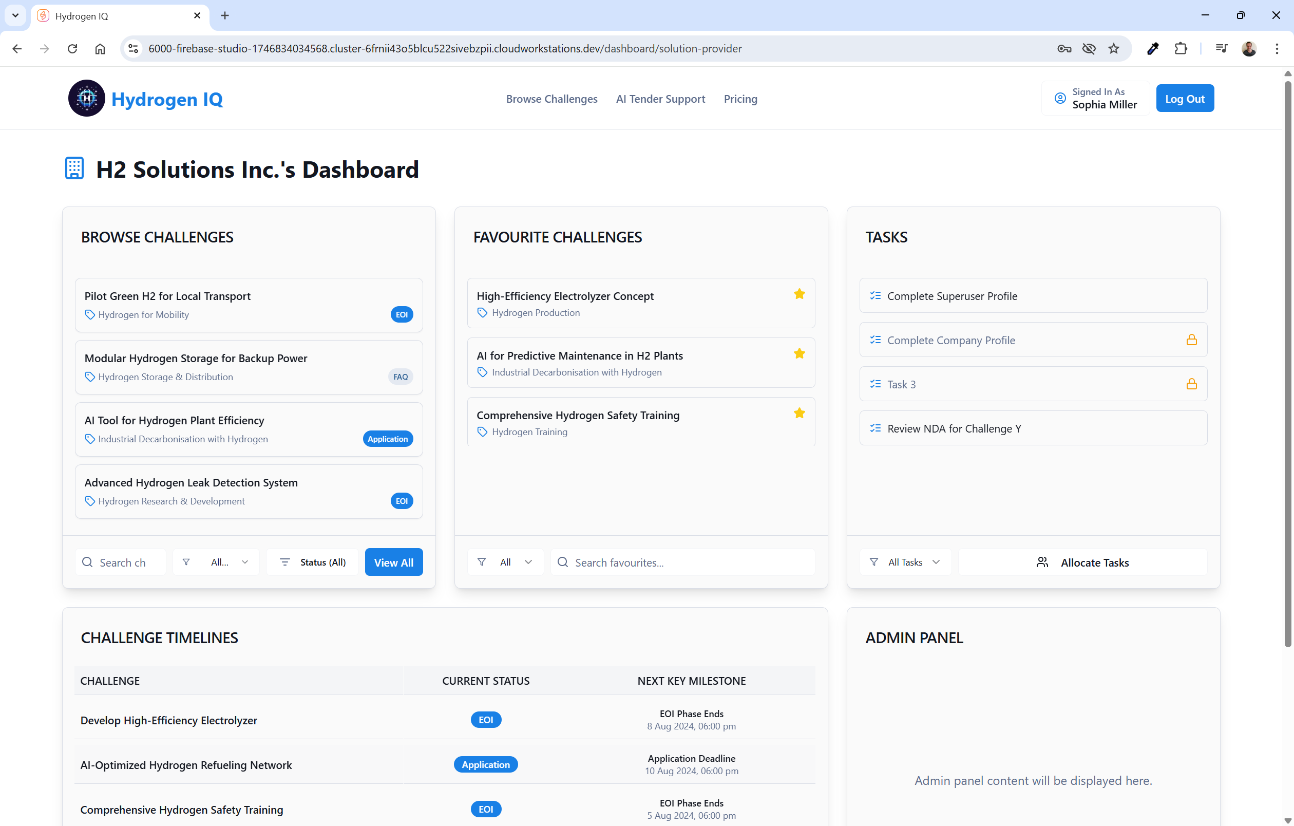Solution Provider connecting on Hydrogen IQ